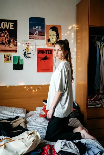 Cozy Bedroom Lifestyle Portrait