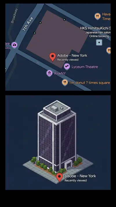 Isometric Landmark from Map Screenshot