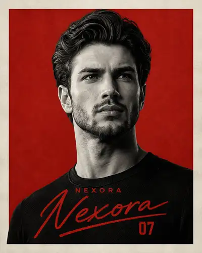Sports signature poster from a reference face