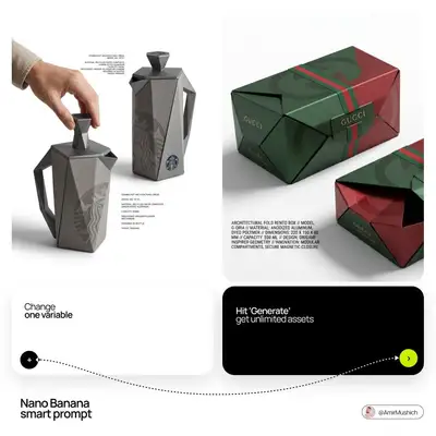 Premium industrial design object concept template