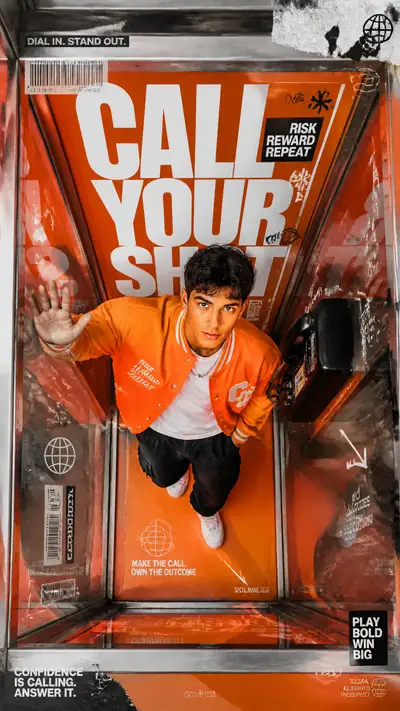 Streetwear Phone Booth Advertising Poster (Top-Down)