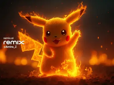 Fiery Flames Cinematic Subject Prompt