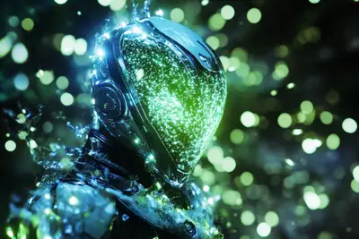 Bioluminescent Spore Storm Prompt