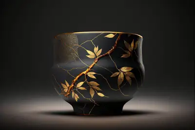 Kintsugi Dark Background