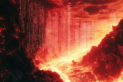 Binary Void Distortion Art Prompt