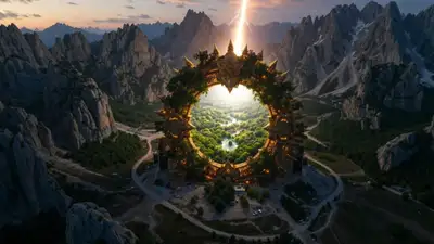 Divine Portal to Lush World