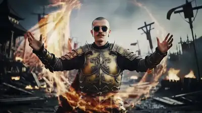Epic Paladin Dragon Aura Cinematic Dolly