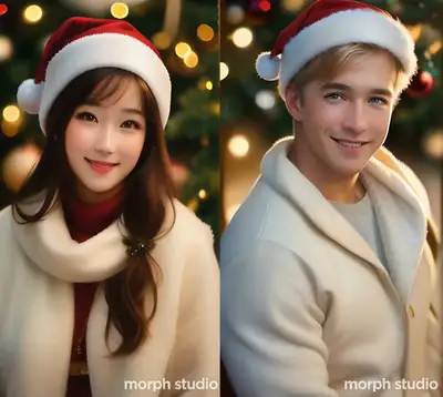 Christmas Portrait Text-to-Video Prompt