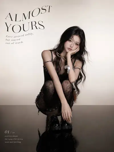 Gothic-glam fashion magazine editorial series template