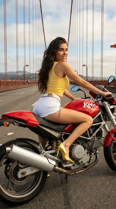 Cinematic Motorcycle Editorial Photo Prompt