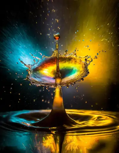 Water Splash Advertisement Photography Prompt