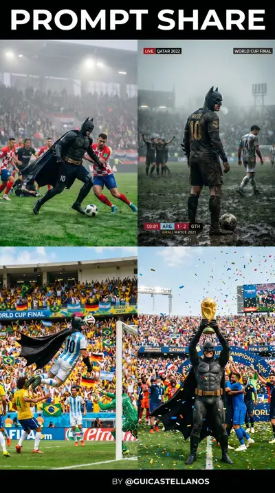 Batman in Iconic Soccer Moment