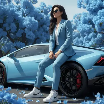 Ultra-Realistic 8K Portrait with Lamborghini