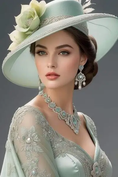 Retrato de mulher aristocrática vitoriana-eduardiana