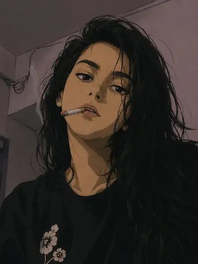 90s Anime Style Portrait Transformation