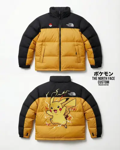 Custom Puffer Jacket Inspired by a Pokemon