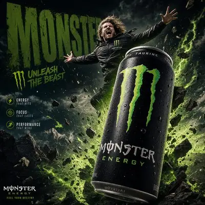 Monster Energy Drink Cinematic Ad Poster