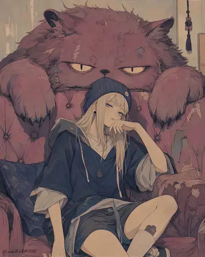 'Flurwächter und der Samtmieter'-Illustrations-Prompt