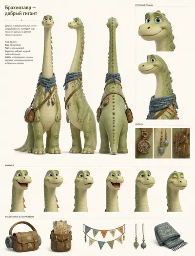 Anthropomorphic Brachiosaurus Character Sheet