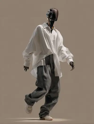 Editorial Robot Fashion Photo