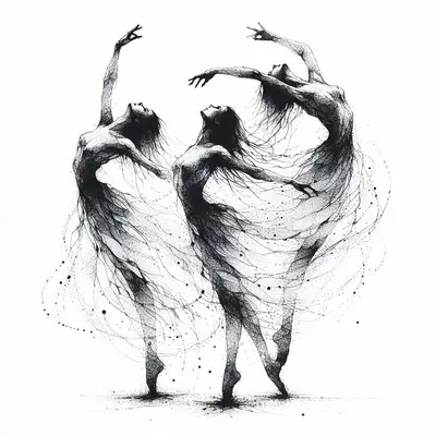 Minimalist Ink Drawing