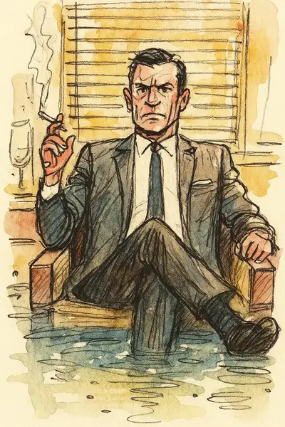 Expressive Ink + Watercolor Wash Style