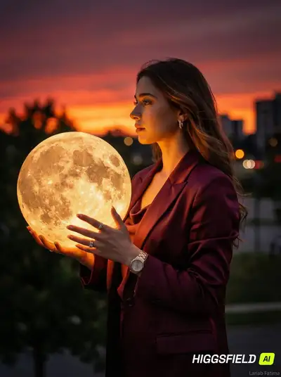 Cinematic Moon Portrait Prompt