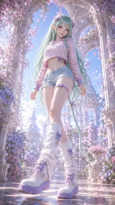 3D CG东方奇幻少女角色人像