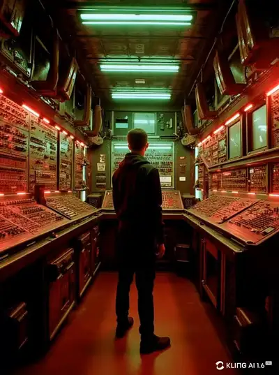 Cinematic Sci-Fi Tracking Shot Prompt