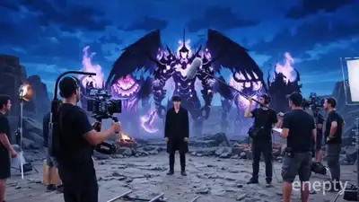 Film Scene to Behind-the-Scenes Transformation
