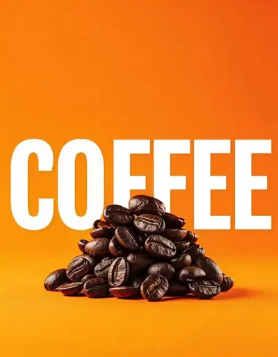 Macro Coffee Beans Product Shot