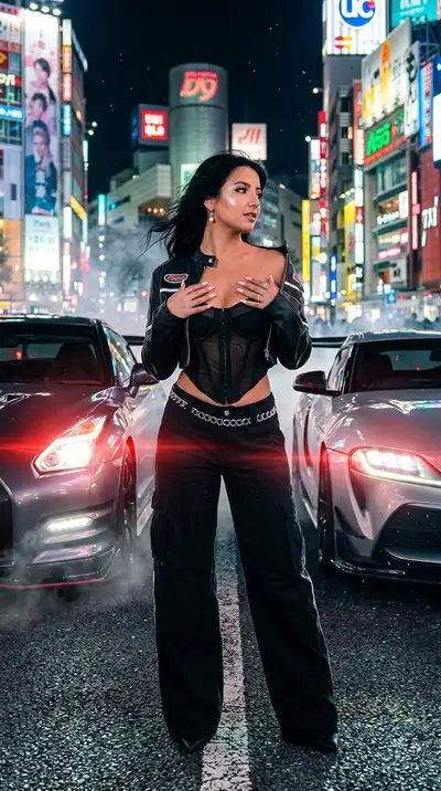 Cinematic Tokyo Drift Fashion Photoshoot