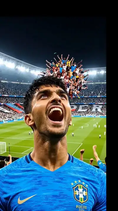Cinematic Double Exposure Sports Portrait