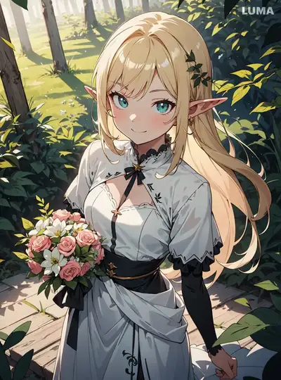 Anime i2v: Simple Prompt for Blinking and Wind