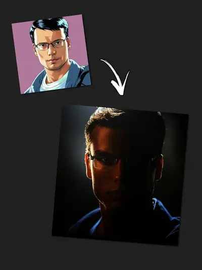 Midjourney Portrait Retexture Sref Prompt
