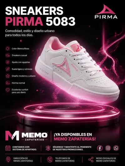 PIRMA スニーカーの未来的な商品広告