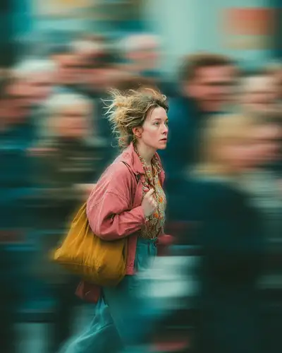 Cinematic Urban Isolation Portrait Prompt