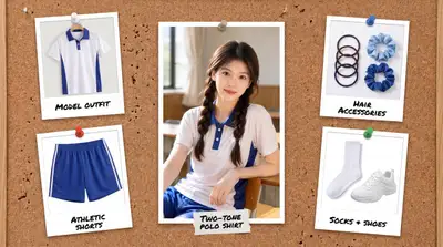 Corkboard Fashion Collage Prompt