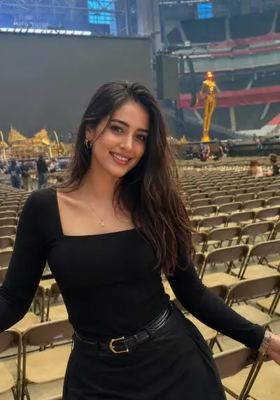 Photorealistic Woman at Concert Stadium