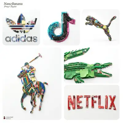 Plantilla de render de logo con objetos de papelería