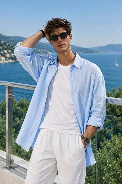 Luxury Summer Fashion Editorial Portrait