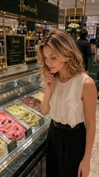 Candid iPhone-Style Photo Reference at Harrods 2004