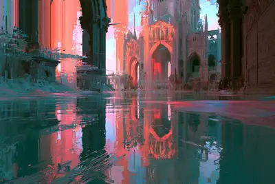 Cyber Pastel Tides