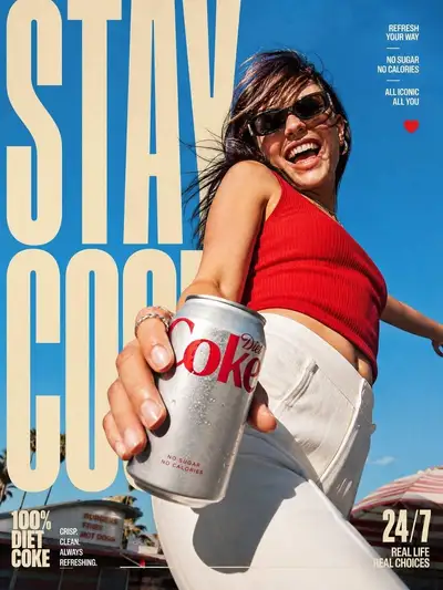 Layered Brand Action Poster with Oversized Typography