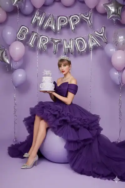 Lavender Birthday Princess Studio Photoshoot