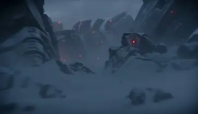 Epic Battlefield Mecha Action Sequence