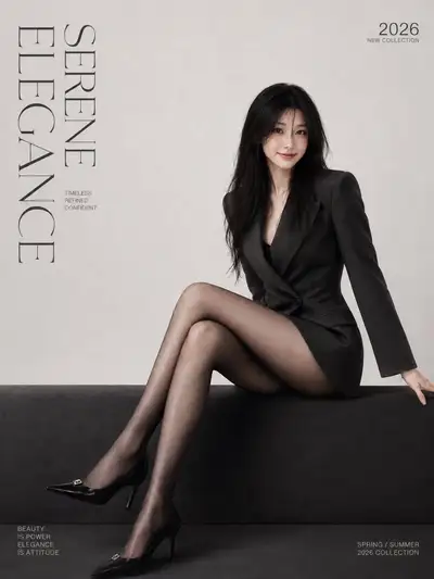 Minimalist fashion magazine portrait from a casual photo (Chinese)
