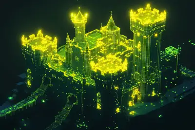 Neon Glow Retro Arcade Base Prompt