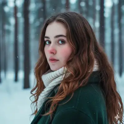 Cinematic Winter Portrait Prompt