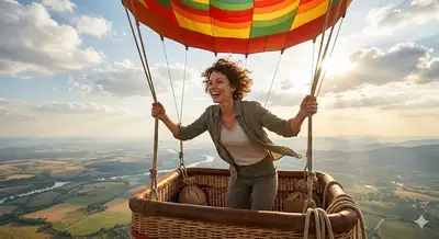 Hot Air Balloon Adventure Portrait